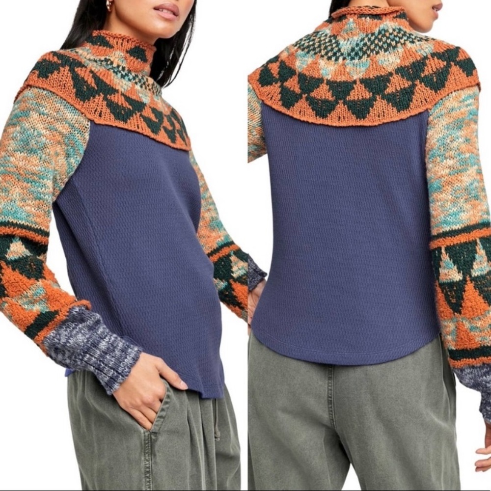 NWT Free People Swit The Small Stuff Sweater